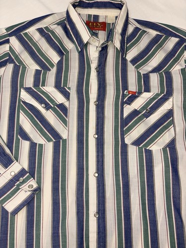 Vtg ely plains pearl - plains, snap