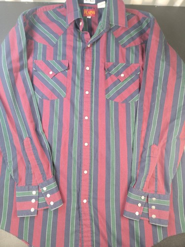 Vintage ely plains button down - plains,