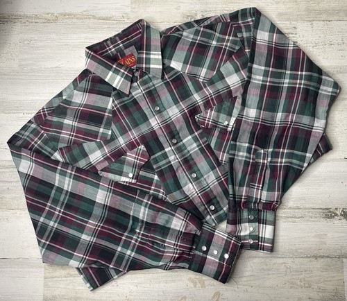 Vtg ely plains plaid - ely,