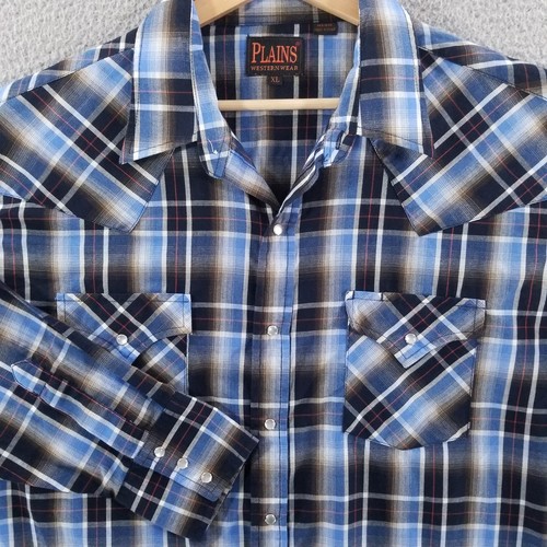 Ely plains pearl snap - ely, xl